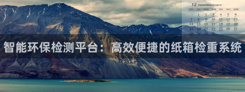 辉达娱乐计划软件：智能环保检测平台：高效便捷的纸箱检重系统