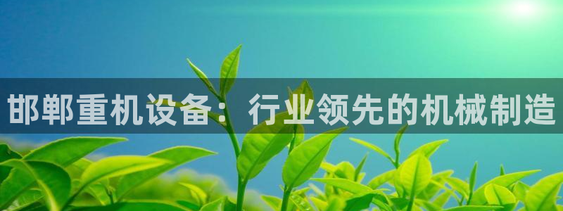 辉达平台娱乐怎么样：邯郸重机设备：行业领先的机械制造