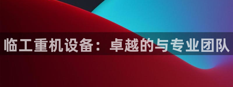 信誉辉达娱乐在线游戏：临工重机设备：卓越的与专业团队