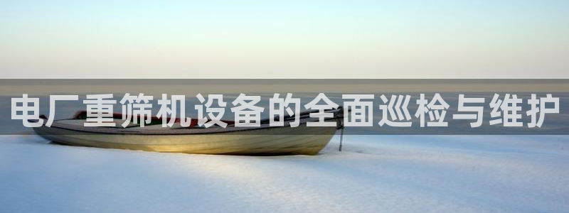 辉达平台官网首页：电厂重筛机设备的全面巡检与维护