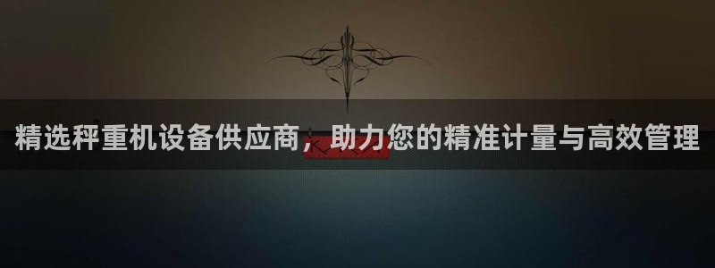 专业辉达娱乐官方网址：精选秤重机设备供应商，助力您的精准计量