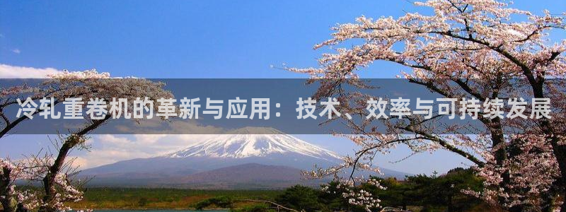 信誉辉达娱乐平台：冷轧重卷机的革新与应用：技术、效率与可持续